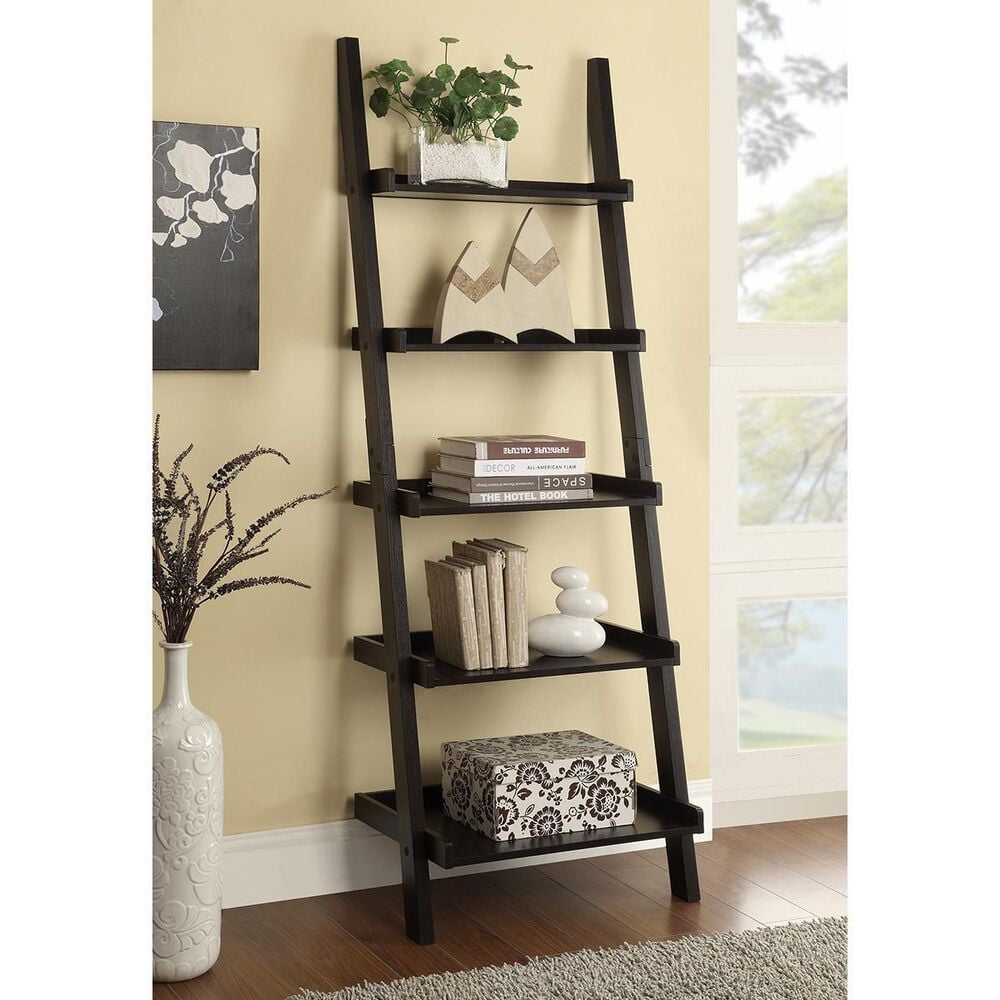 Pacific Landing Ladder Bookcase in Cappuccino, , large