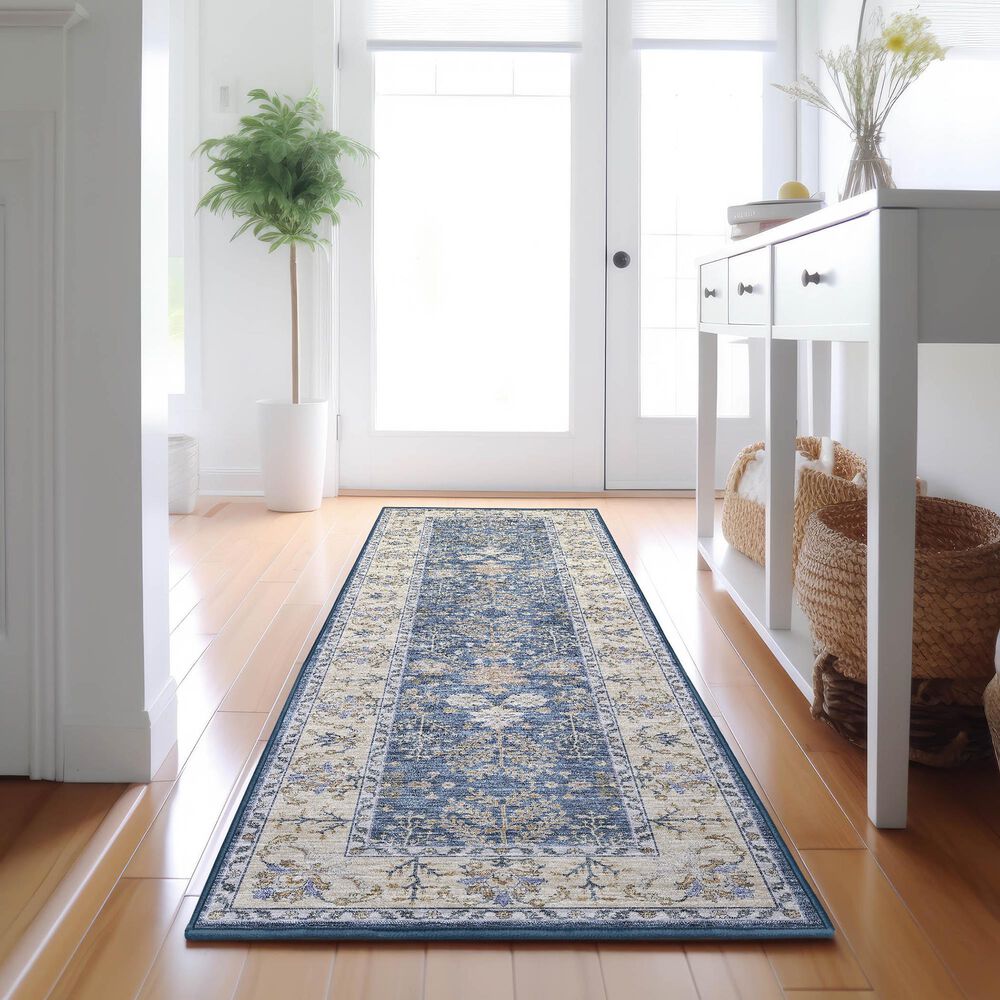Dalyn Rug Company Hatay 2&#39;3&quot; x 7&#39;6&quot; Blue Runner, , large