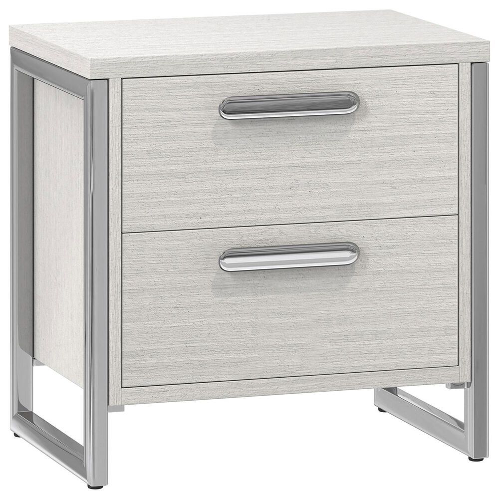 Bernhardt Stratum 2 Drawer Nightstand in Mist with USB Ports, , large