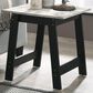 HOMLUX 19" End Table with Faux Marble Top in Black, , large