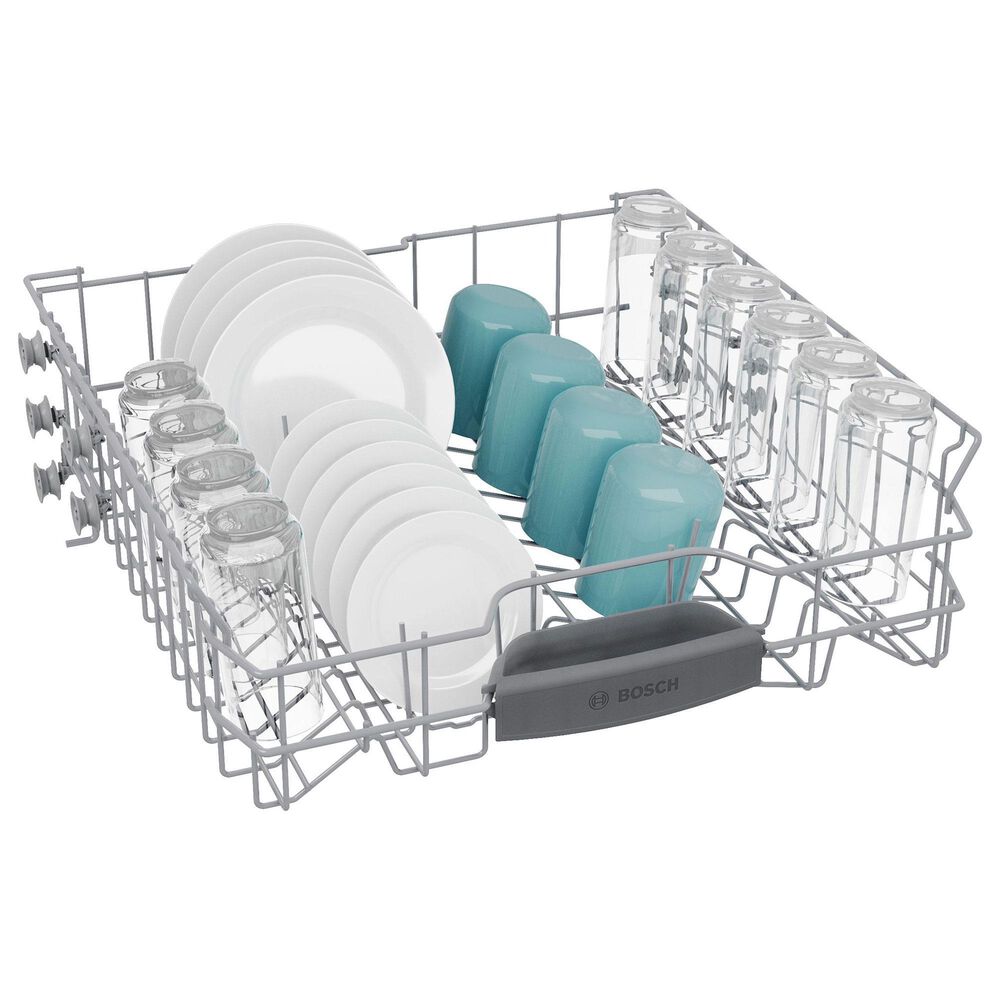 Bosch 300 Series 24&quot; Built-In Recessed Handle Dishwasher with 8 Wash Cycles in White, , large