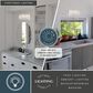 Vaxcel Elsa 3-Light Capiz Shell Bathroom Vanity in Satin Nickel, , large