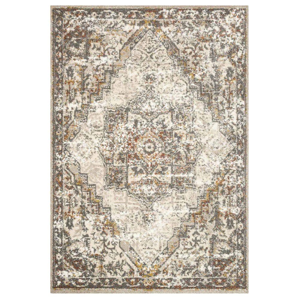 Loloi Landscape 12" x 15" Sand/Graphite Area Rug, , large