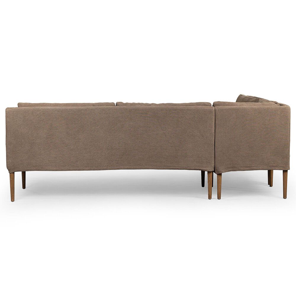Four Hands Aurelia Dining Banquette L-Shape in Amber Oak, , large