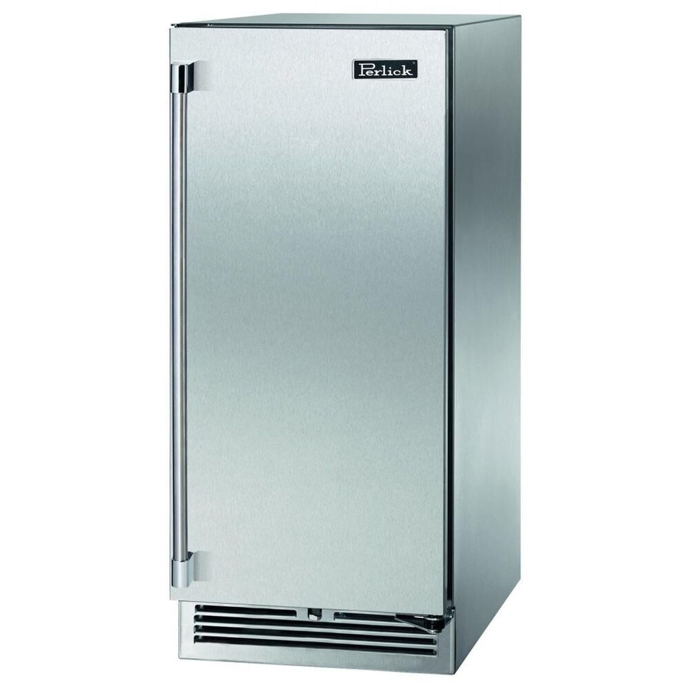 Perlick 2.8 Cu. Ft. Outdoor Signature Series Compact Refrigerator with Right Hinge and Solid Door in Stainless Steel, , large