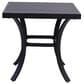 Gathercraft Charlotte 24" Square Side Table in Black, , large