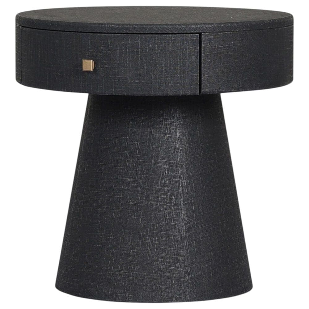 Four Hands Chiro 1 Drawer Nightstand in Black, , large