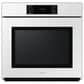 Samsung Bespoke 30" Single Electric Wall Oven with Convection in White Glass & 30" Gas Cooktop in Stainless Steel, , large