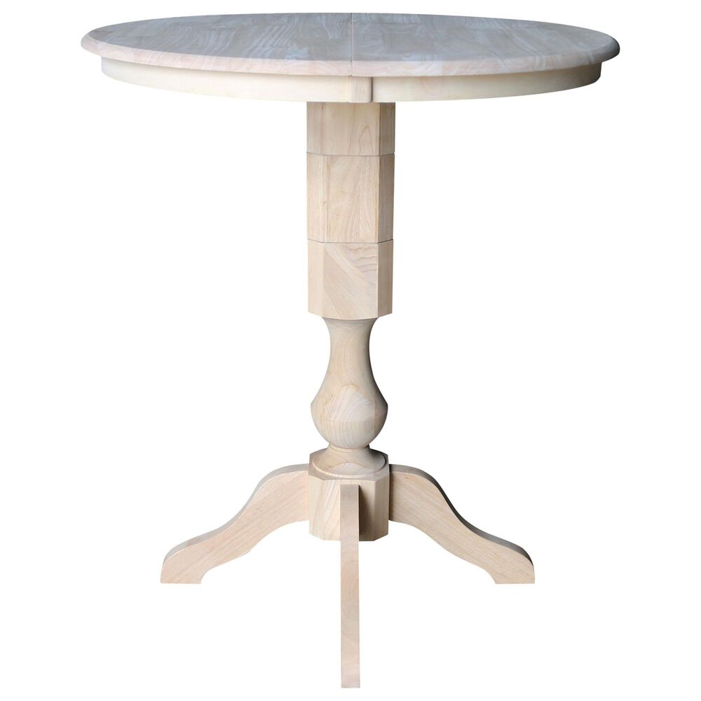 International Concepts 36&quot; Modern Farmhouse Round Dining Table in Unfinished, , large