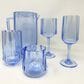 LeadingWare Crystal Diamond 12 Oz Wine Glass in Blue, , large
