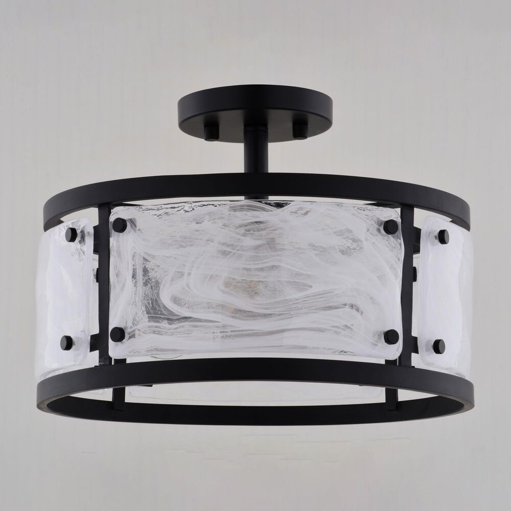Vaxcel Wilder 3-Light Semi Flush Mount in Matte Black, , large