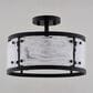 Vaxcel Wilder 3-Light Semi Flush Mount in Matte Black, , large