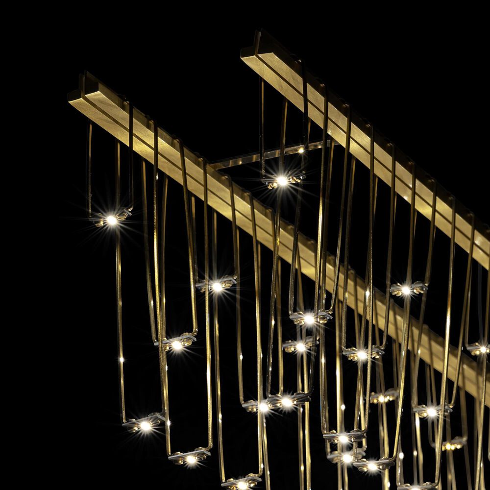 Golden Lighting Lucerna 48" 1-Light LED Linear Pendant in Gold, , large