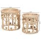 Baxton Studio Bowie 2-Piece Nesting End Table Set in Natural Brown, , large