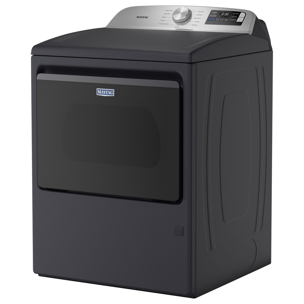 Maytag 7.4 Cu. Ft. Smart Front Load Gas Dryer with Extra Power in Midnight Steel, , large