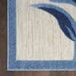 Nourison Aloha ALH33 7"10" x 10"6" Blue and Grey Indoor/Outdoor Area Rug, , large