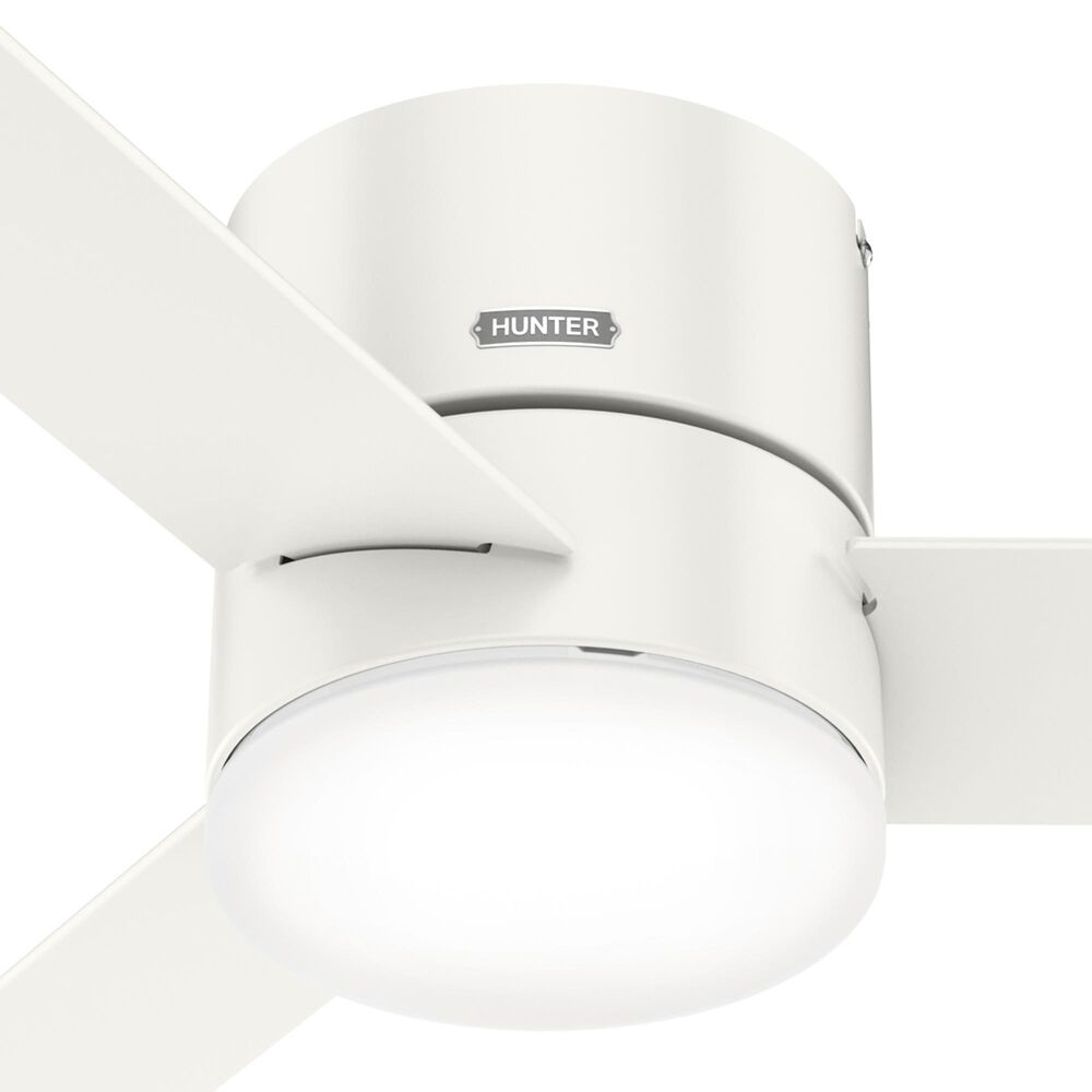 Hunter Minimus 52&quot; Ceiling Fan with LED Lights in Fresh White, , large