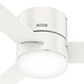 Hunter Minimus 52" Ceiling Fan with LED Lights in Fresh White, , large