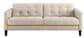 Chateau D"ax Leather Bench in White, , large