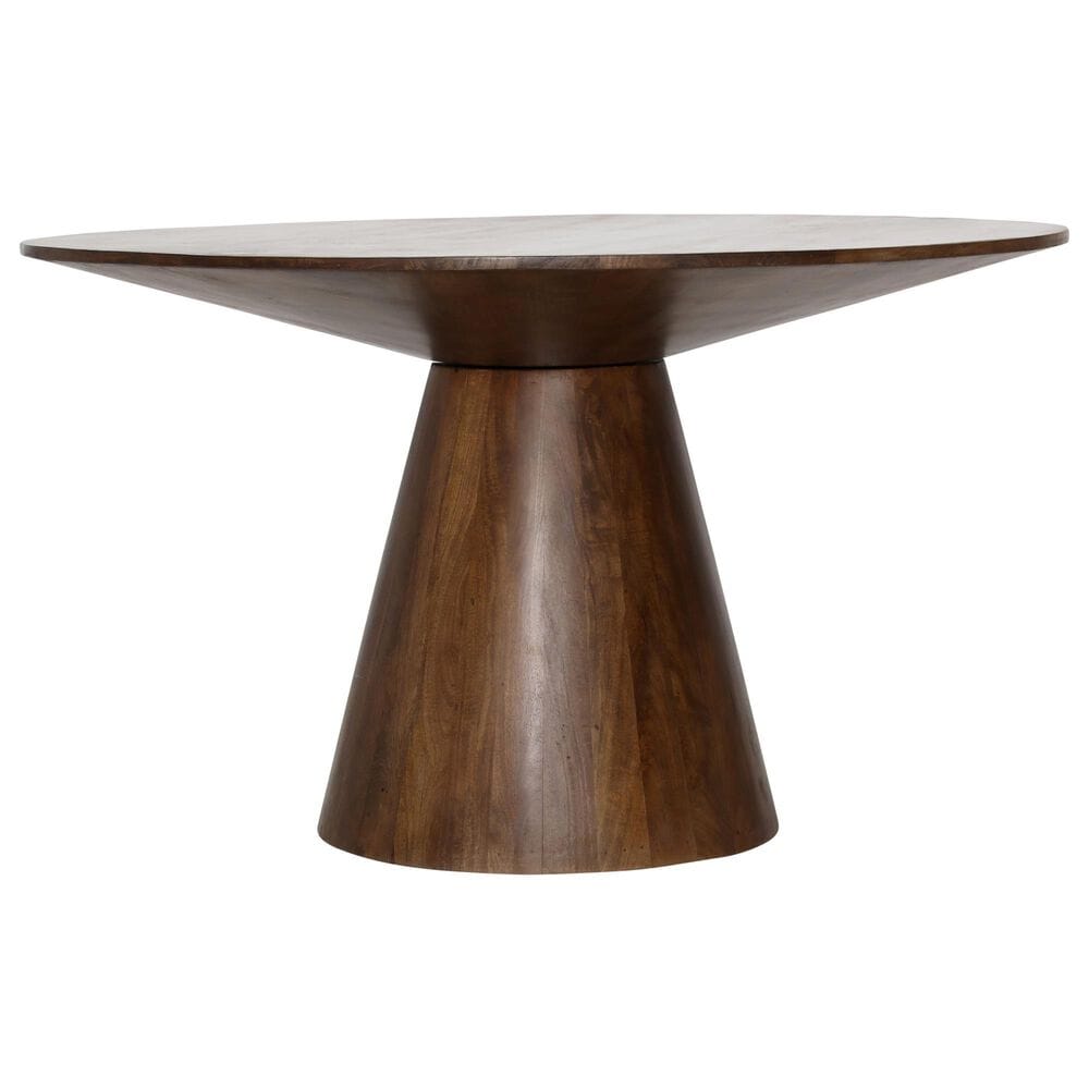 Blue Sun Designs Carrera Pedestal Dining Table in Brown - Table Only, , large