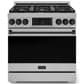 THOR KITCHEN Gordon Ramsay 6 Cu. Ft. 36" Professional Natural Gas Range with Black Handle Kit in Stainless Steel, , large