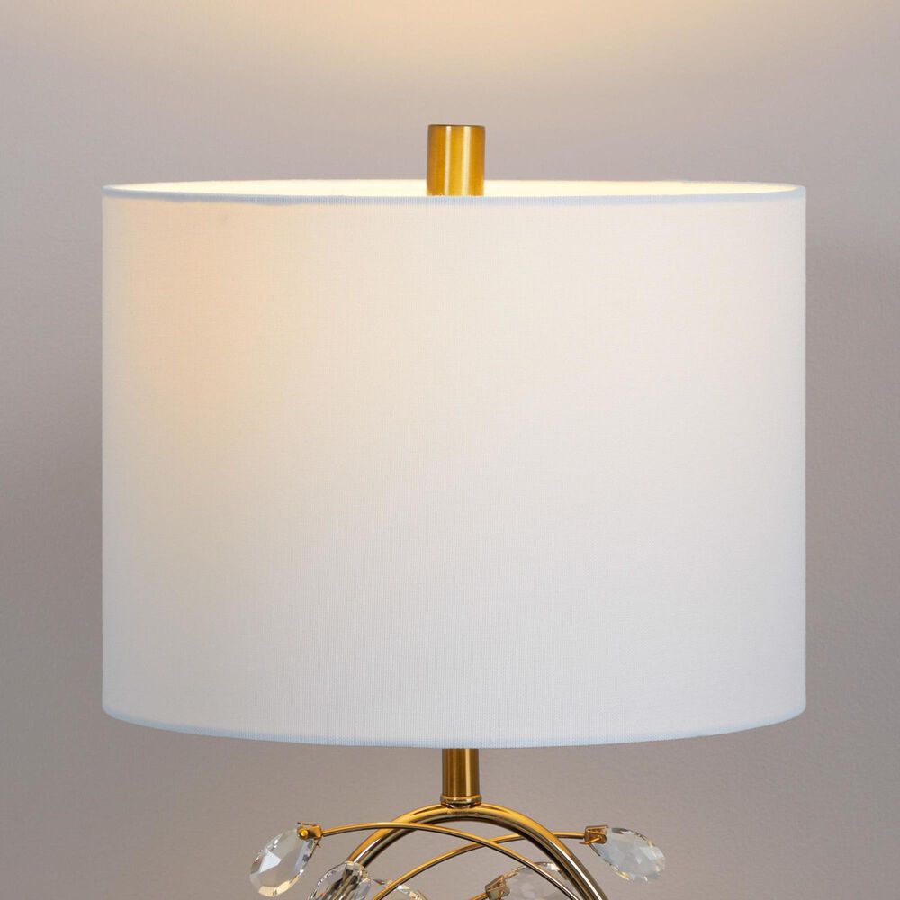 LumiSource Crystal Buds Table Lamp in Black, Clear and Gold (Set of 2), , large