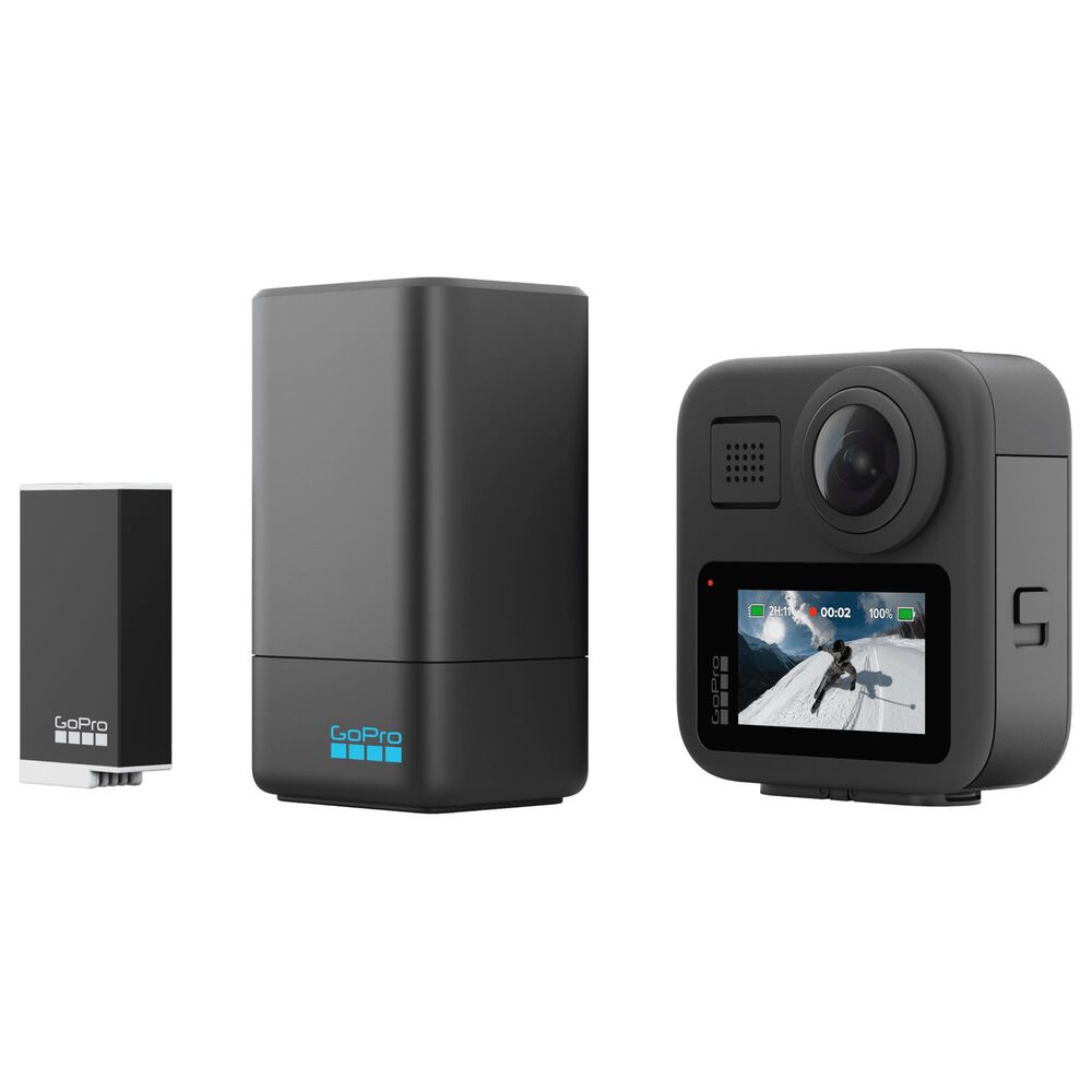 GoPro Dual Battery Charger and Enduro Battery for MAX in Black, , large