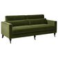 Jennifer Taylor Home Elliot Stationary Sofa in Olive Green Velvet, , large
