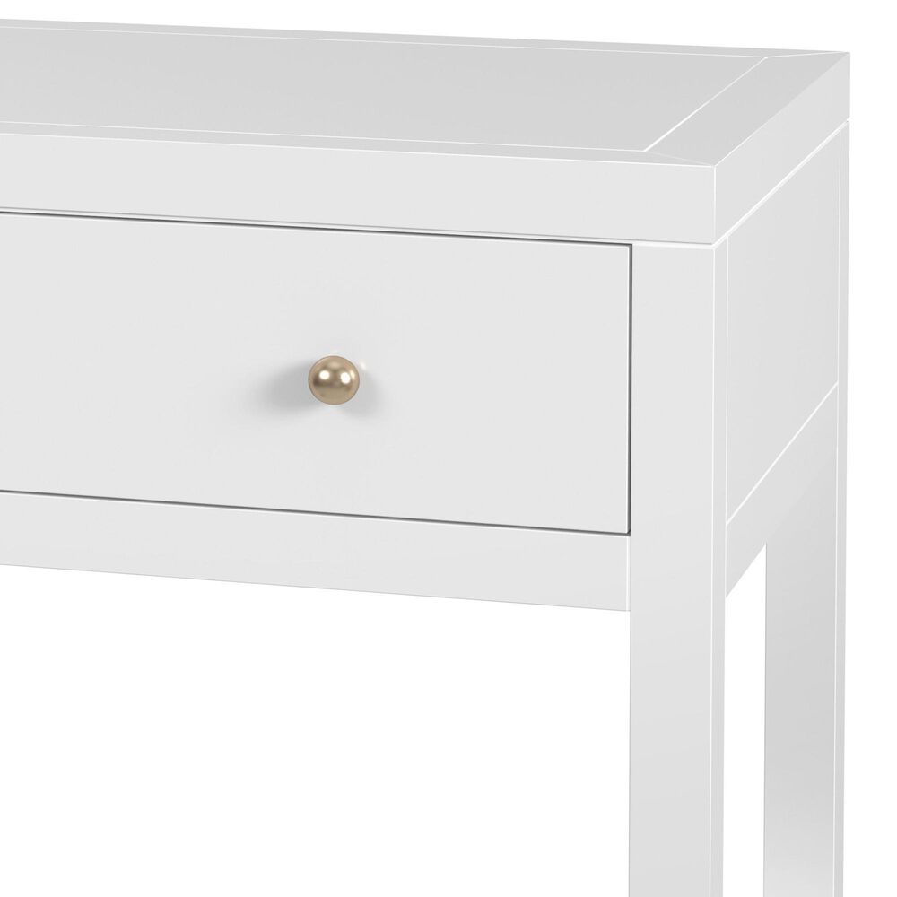 Butler Specialty Company Nora 1-Drawer 30" Nightstand in Smooth White, , large