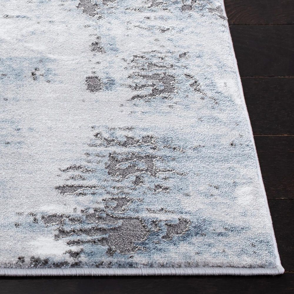Safavieh Craft CFT850M 6'7" x 9' Blue and Grey Area Rug, , large