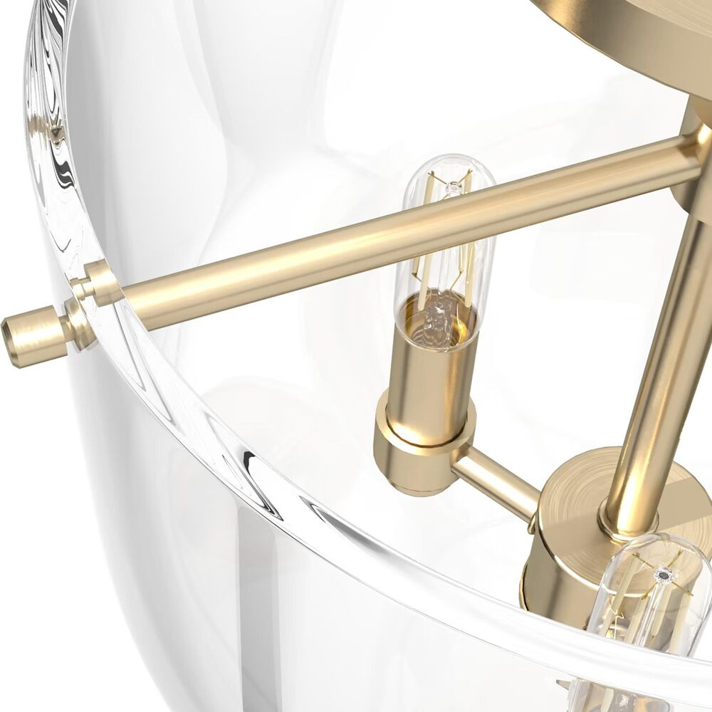 Hunter Sacha 3-Light Semi-Flush Mount in Alturas Gold, , large