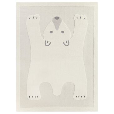 Balta Rugs Barry Bear 4"4" x 6" Cream Kids Area Rug, , large