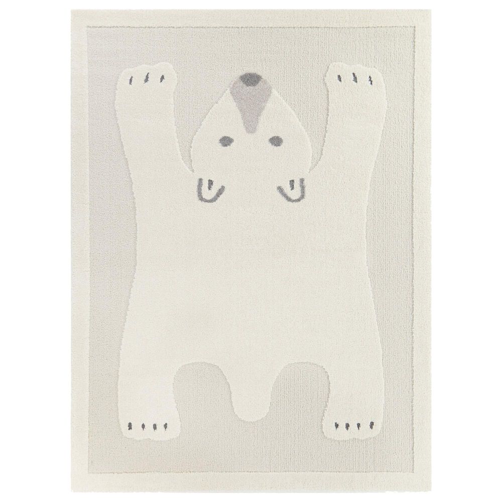 Balta Rugs Barry Bear 4"4" x 6" Cream Kids Area Rug, , large
