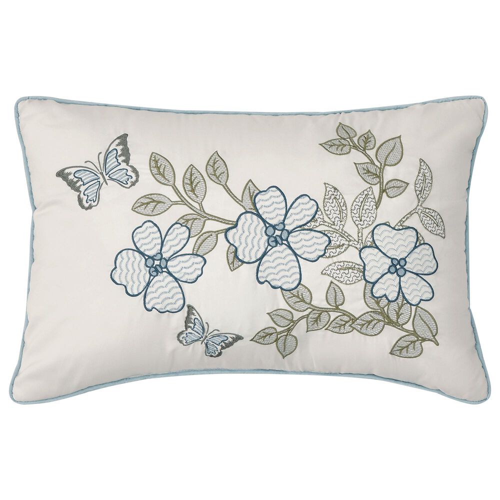 Royal Court Evergreen 13" x 21" Lumbar Pillow in Blue and Green, , large
