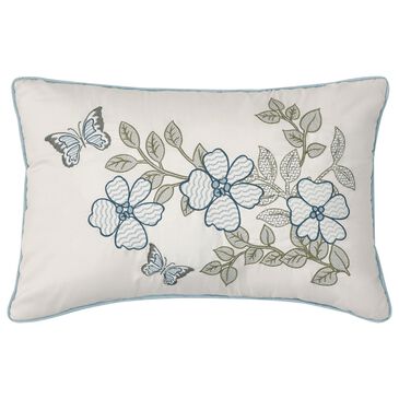 Royal Court Evergreen 13" x 21" Lumbar Pillow in Blue and Green, , large