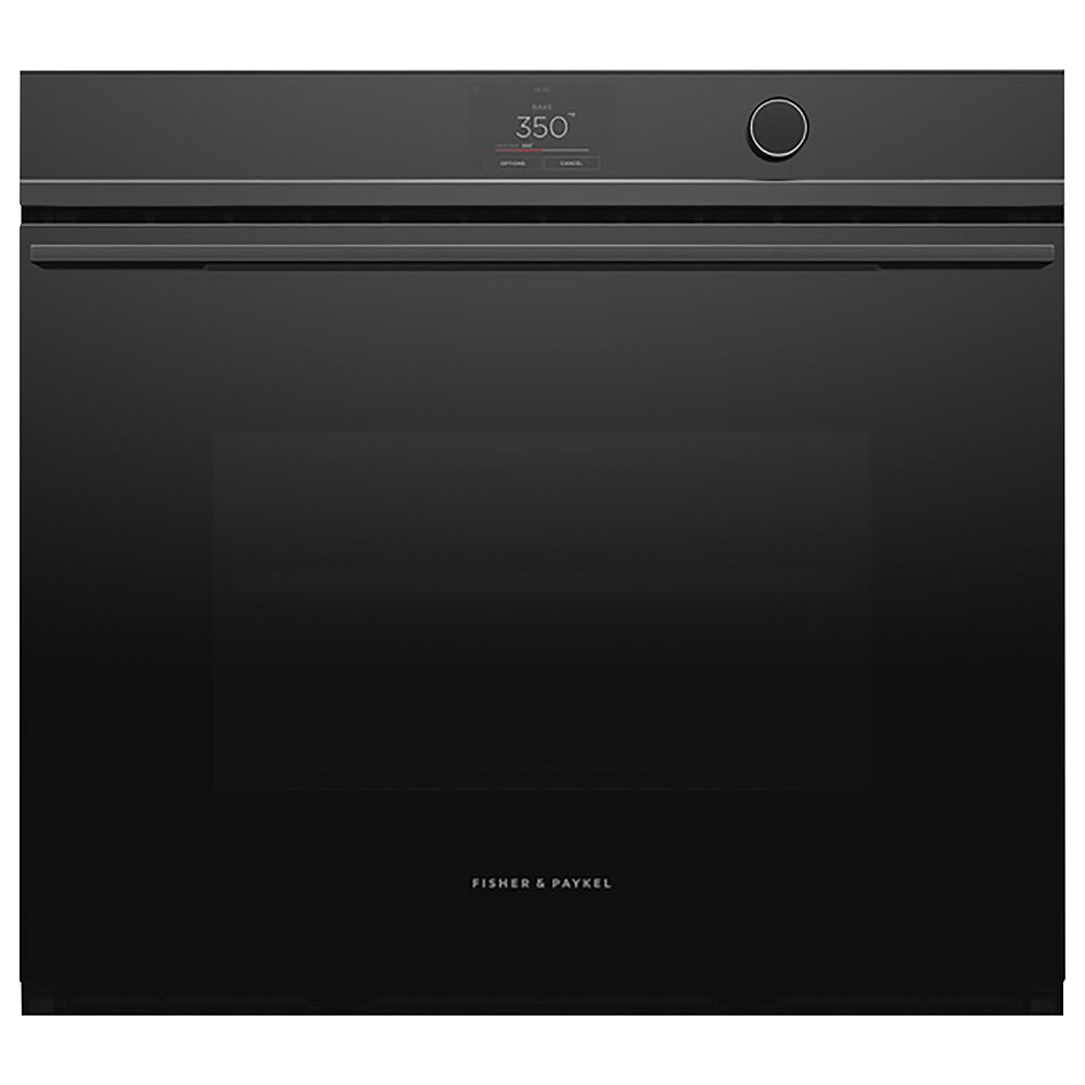 Fisher and Paykel 30" Electric Single Wall Oven with Digital and Knobs Control in Black, , large