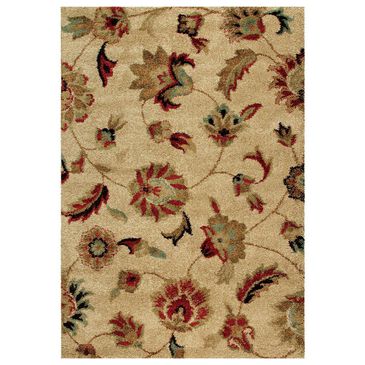 Orian Wild Weave London 5"3" x 7"6" Bisque Area Rug, , large