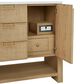 James Martin Vanities Solene 48" Single Bathroom Vanity in Seaside Oak with Single Hole 3 cm White Zeus Quartz Top and Rectangular Sink, , large