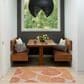 Nourison Garden Oasis Floral Coral 3" x 5" Indoor/Outdoor Area Rug, , large