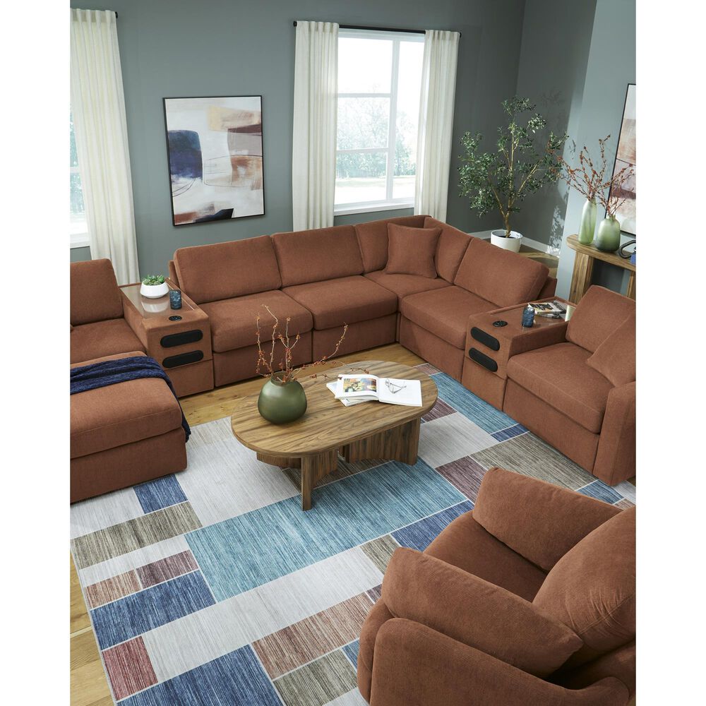 Ashley Modmax Console With Audio System In Spice, , large