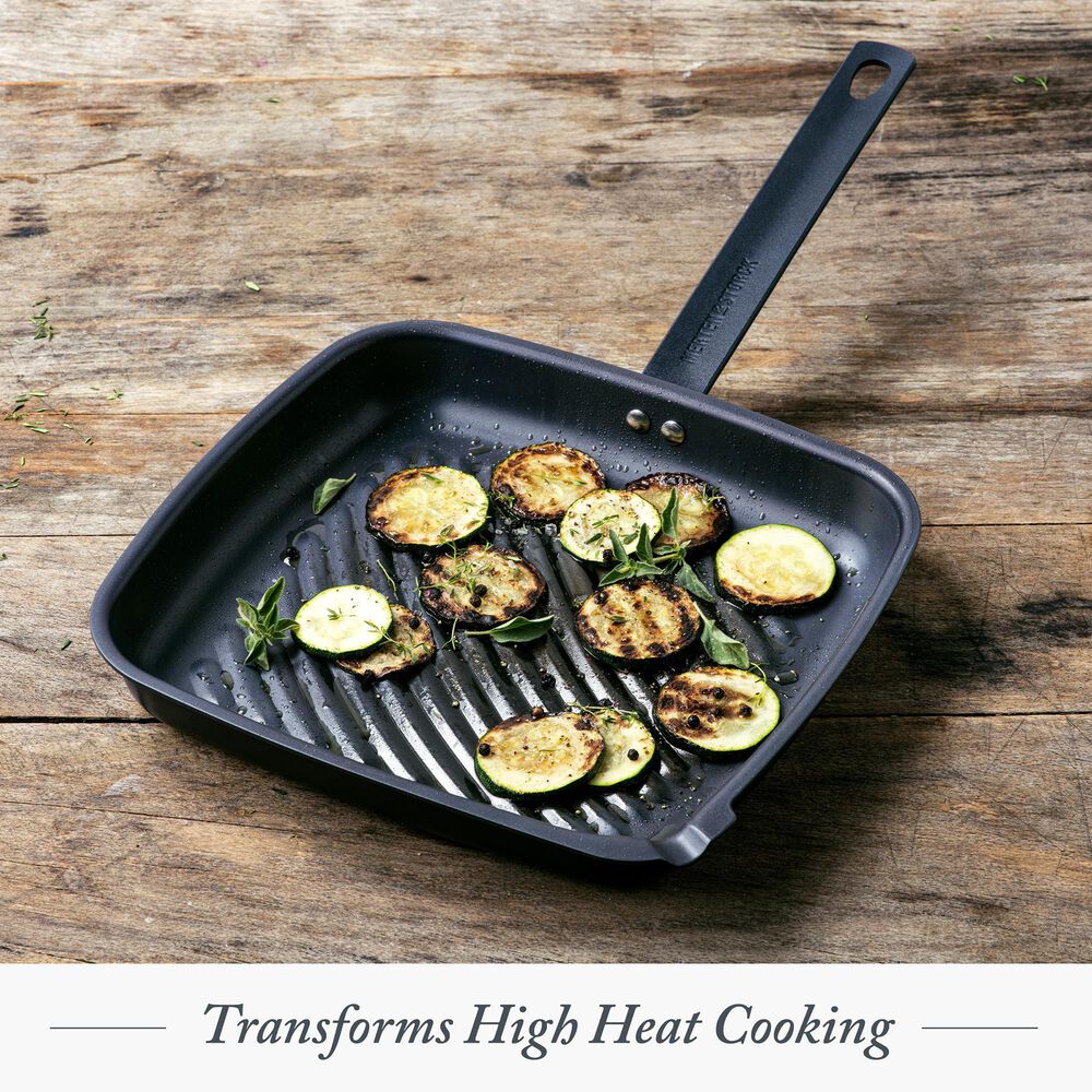 Green Pan 11" Carbon Steel Grill Pan in Black, , large