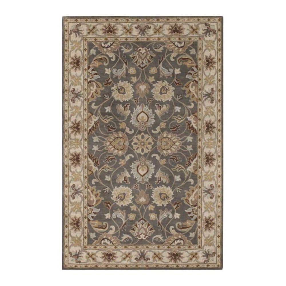 Surya Caesar CAE-1005 5" x 8" Charcoal and Khaki Area Rug, , large