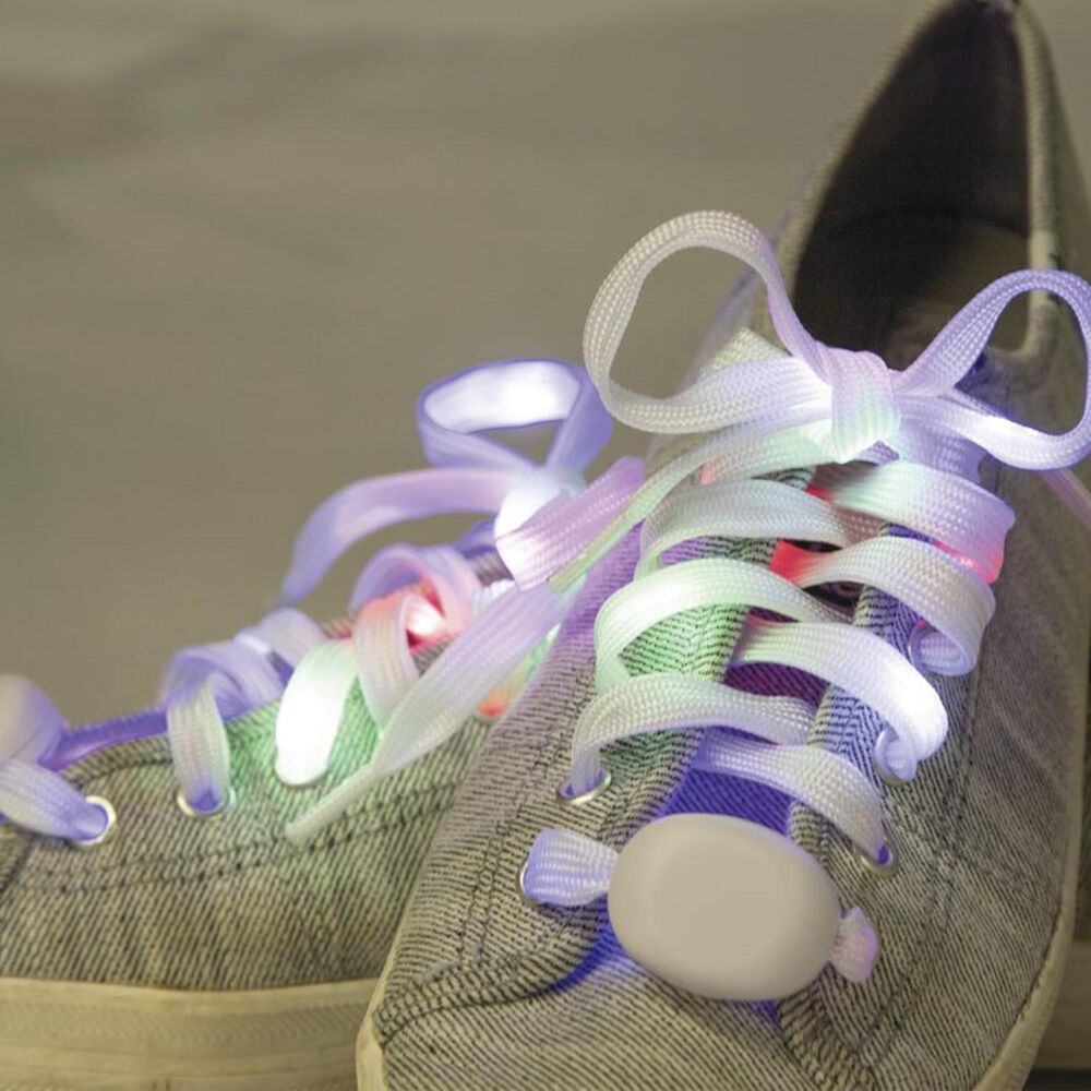 Illumina Neon Glow Laces String Light in White, , large