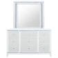 Global Furniture USA Alina 9-Drawer Dresser with Mirror in White, , large
