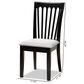 Baxton Studio Minette Side Chair with Grey Cushion in Espresso Brown (Set of 2), , large