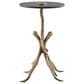 Ashley Lemkins Accent Table in Antique Gold and Black, , large