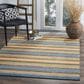 Safavieh Montauk 4" x 6" Blue and Orange Area Rug, , large
