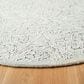 Safavieh Micro-Loop Damask 5" Round Gray and Ivory Area Rug, , large