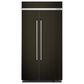 KitchenAid 25.5 Cu. Ft. Side By Side Built-In Refrigerator in Black Stainless Steel and PrintShield, , large