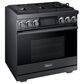 Dacor Modernist 36" Pro Gas Range with Natural Gas in Graphite Stainless Steel, , large
